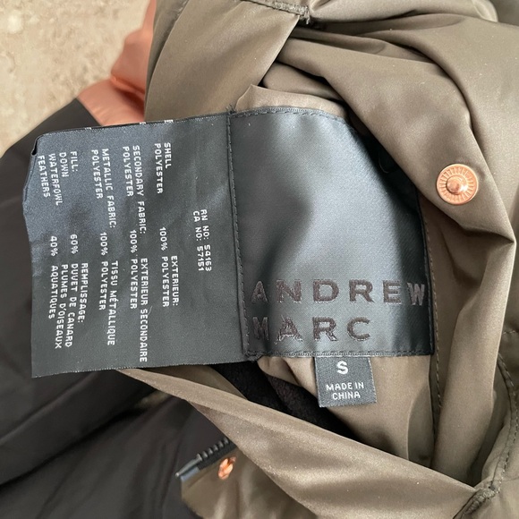 ANDREW MARC McKenna Reversible Down Filled Hooded Jacket - Picture 9 of 11